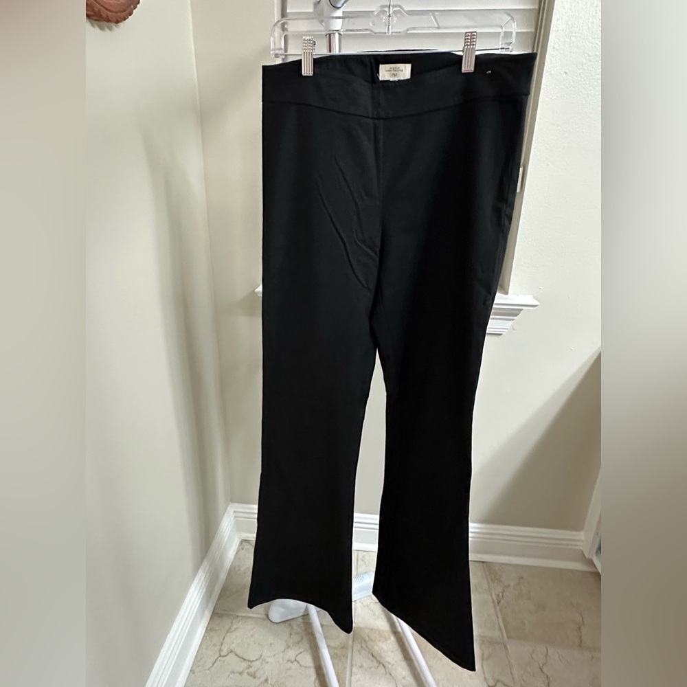 Elegant Black Boot Cut Pants, Avenue Montaigne, Classic, Size 10